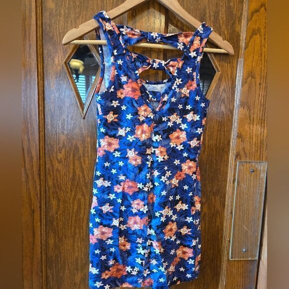 Forever 21 Floral Bodycon Tank Dress SMALL - Picture 4 of 8